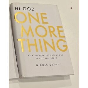 Kudu Hi God One More Thing Hardcover Book White Gold OS Devotional Faith Prayer
